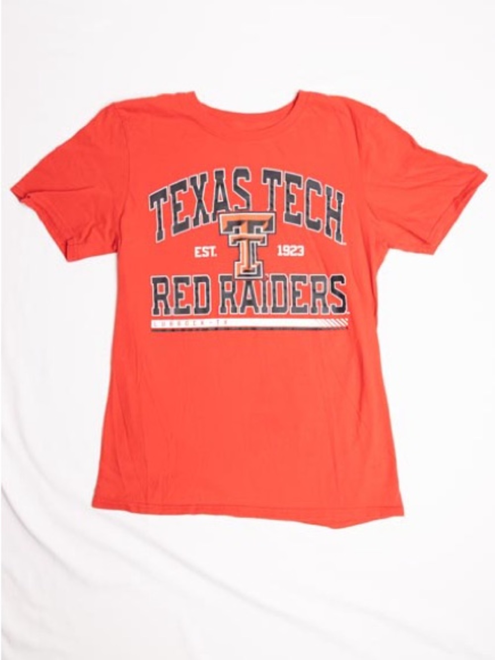 Fanatics Texas Tech Red Raiders T-Shirt Boys Youth Small S Red Short Sleeve